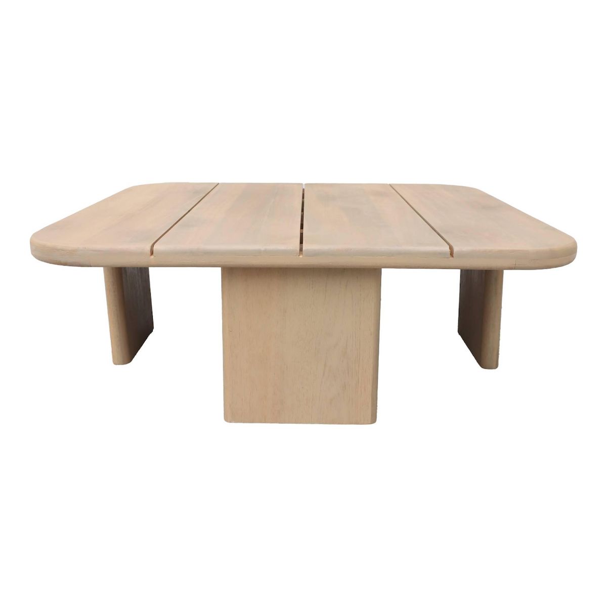 SWEEEK Table basse de jardin carrée bois d'acacia naturel 70cm - Kaina