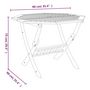 Voir la diapositive 6 : VIDAXL Table pliable de jardin 90x75 cm Bois d'acacia solide