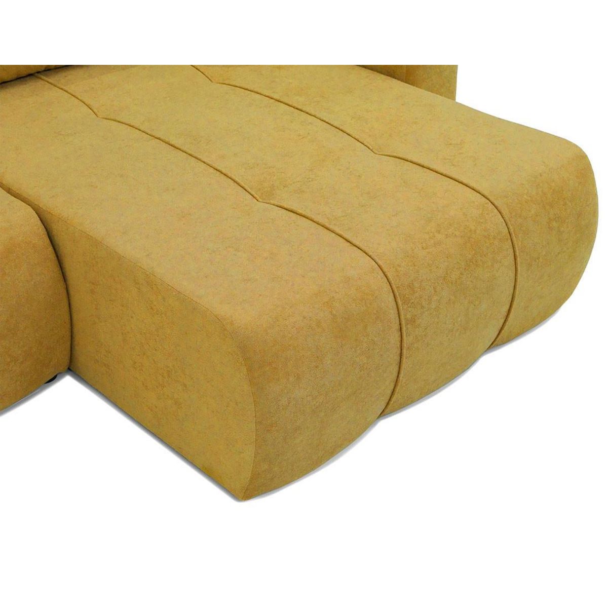 BEST MOBILIER Nicole - canapé d'angle réversible 5 places convertible avec coffre en tissu