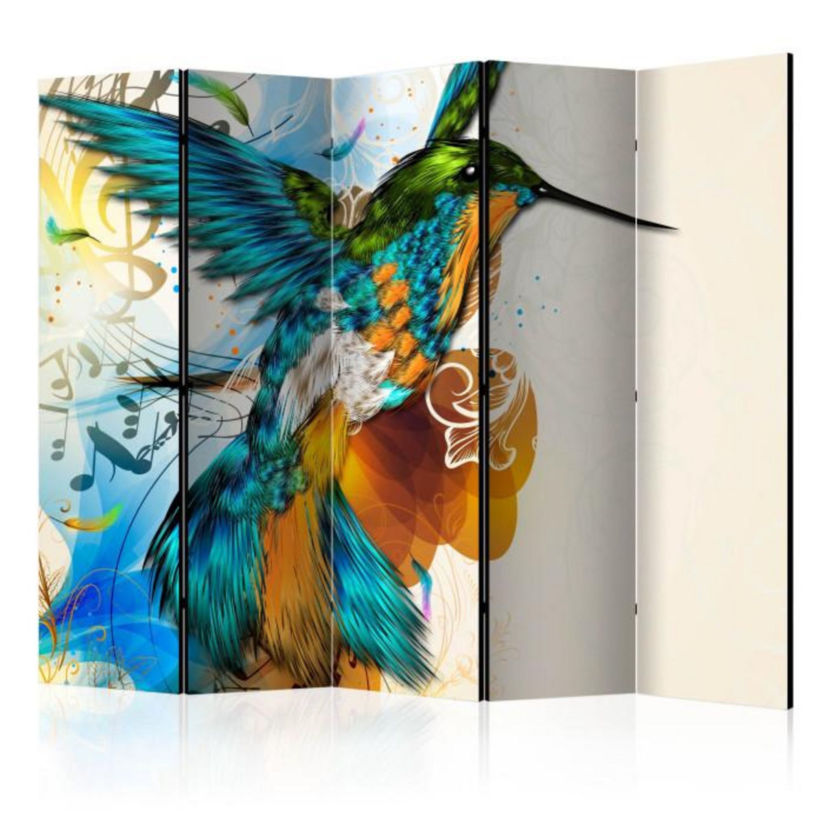 Paris Prix Paravent 5 Volets  Marvelous Bird  172x225cm
