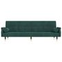Voir la diapositive 4 : VIDAXL Canape-lit avec coussins vert fonce velours