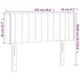Voir la diapositive 6 : VIDAXL Tete de lit a LED Gris clair 103x16x78/88 cm Velours