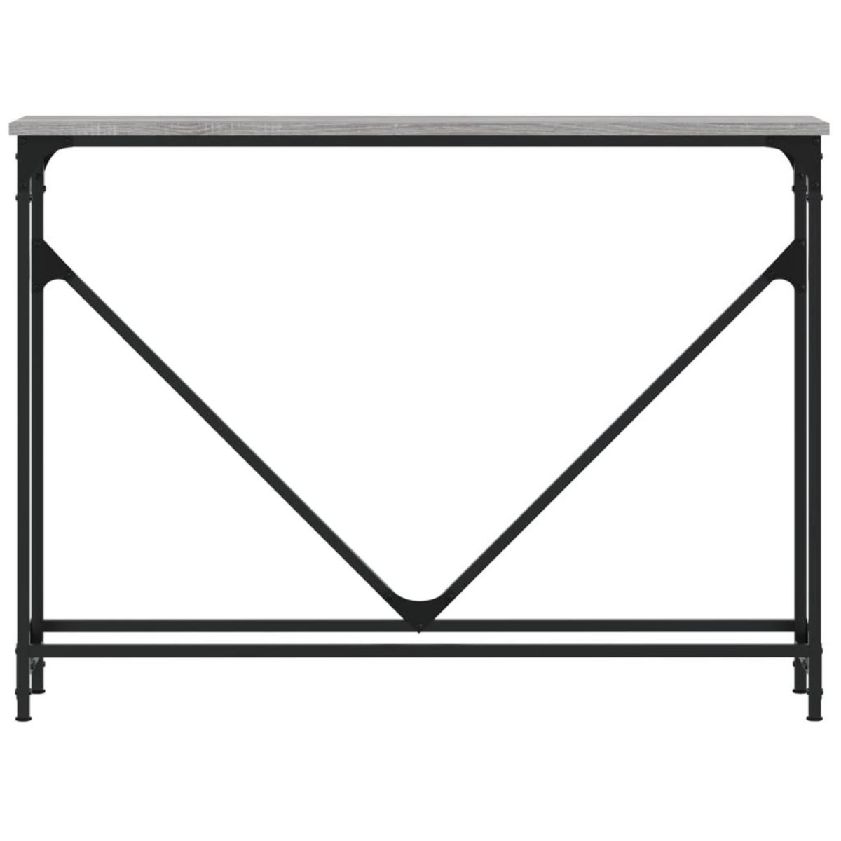 VIDAXL Table console sonoma gris 102x22,5x75 cm bois d'ingenierie