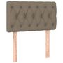 Voir la diapositive 2 : VIDAXL Tete de lit Taupe 80x7x78/88 cm Tissu