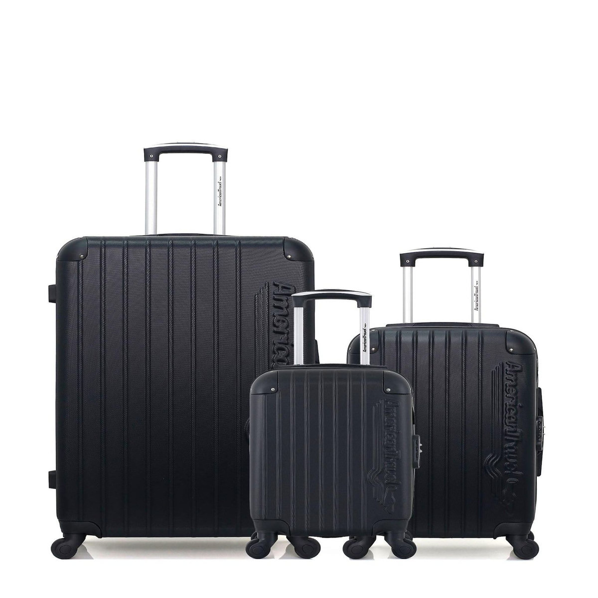 AMERICAN TRAVEL AMERICAN TRAVEL - LOT DE 3 - Valises grand format, cabine et cabine XXS BUDAPEST