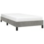 Voir la diapositive 4 : VIDAXL Cadre de lit sans matelas gris clair 100x200 cm velours