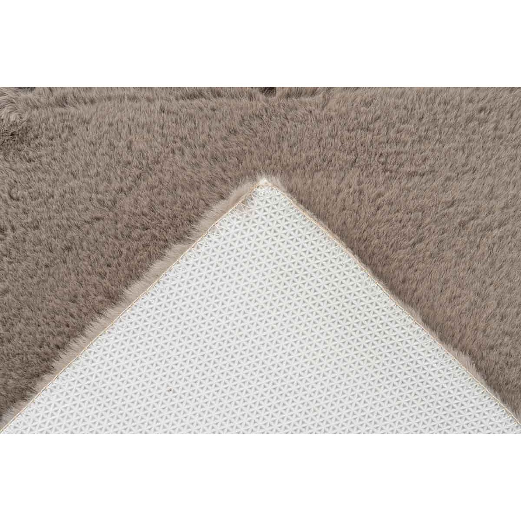 Voir la diapositive 4 : Paris Prix Tapis de Bain Fait à la Main  Rabbit  Beige Foncé