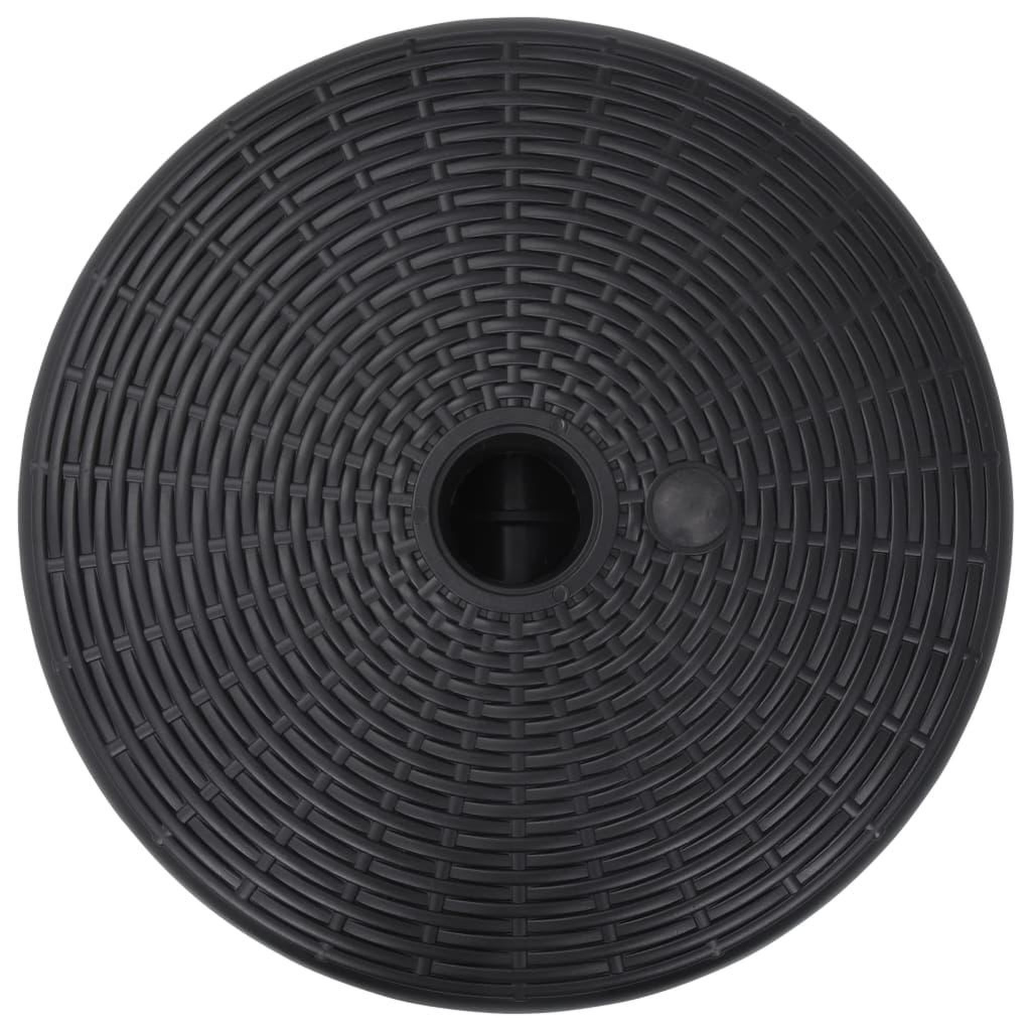 Voir la diapositive 3 : VIDAXL Socle de parasol rempli de sable/d'eau 24 l noir