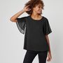 Voir la diapositive 1 : IN EXTENSO Blouse manches courtes femme