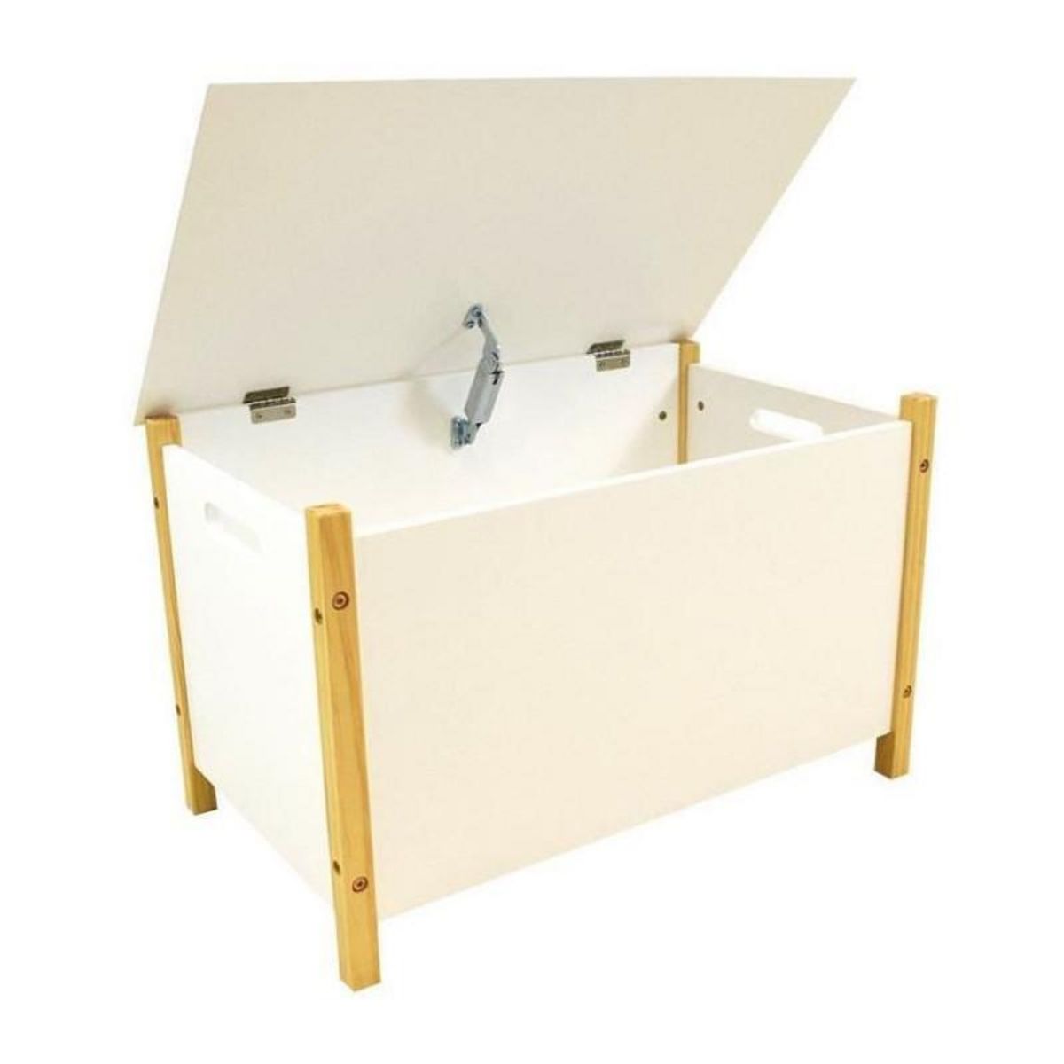 Fun House SCANDIWOOD Coffre a jouets en bois 37,5 x 60 x36 cm pour enfant