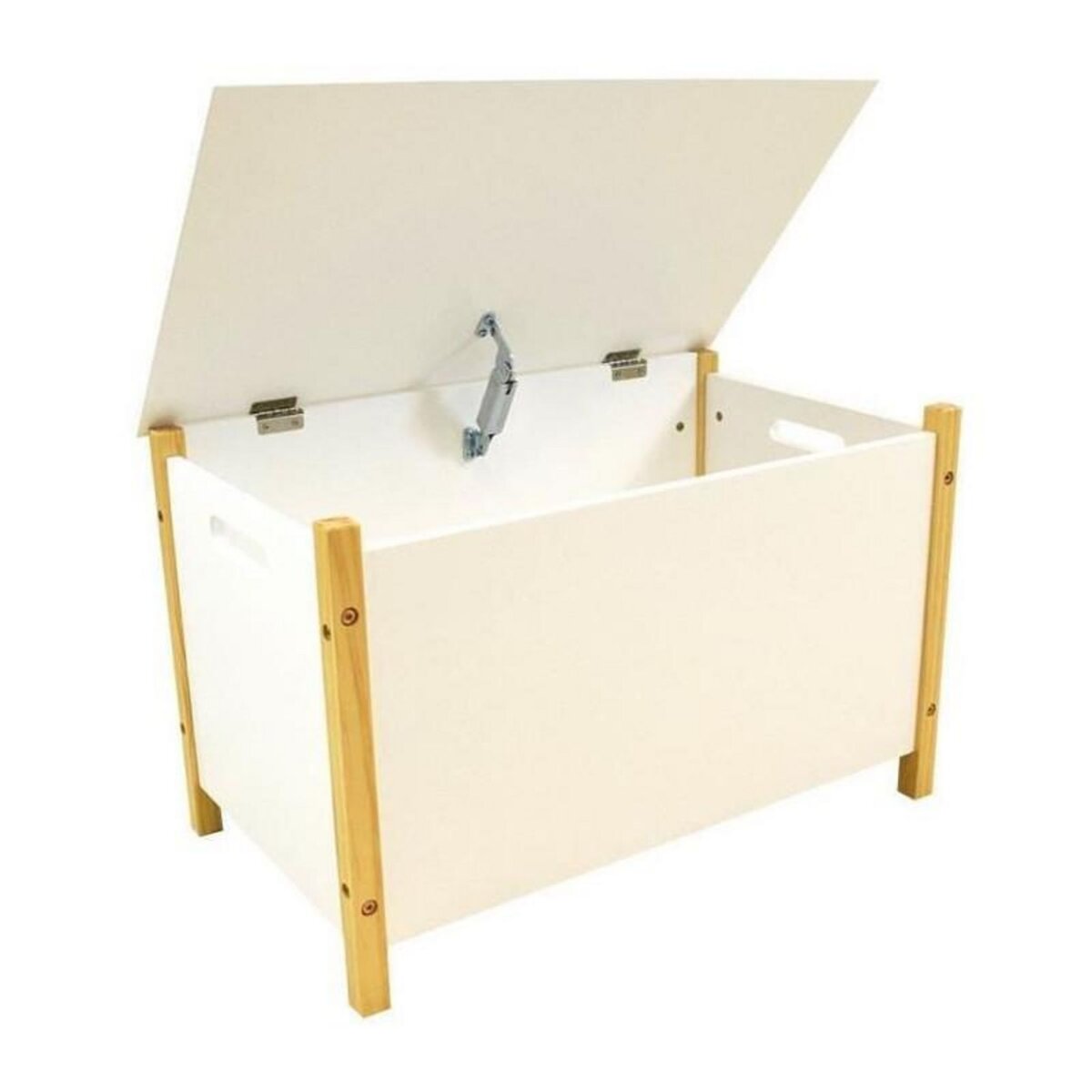 Fun House SCANDIWOOD Coffre a jouets en bois 37,5 x 60 x36 cm pour enfant