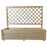 Habitat et Jardin Jardinière en bois  Orpin  avec treillis - 128 x 44.5 x 103.5 cm