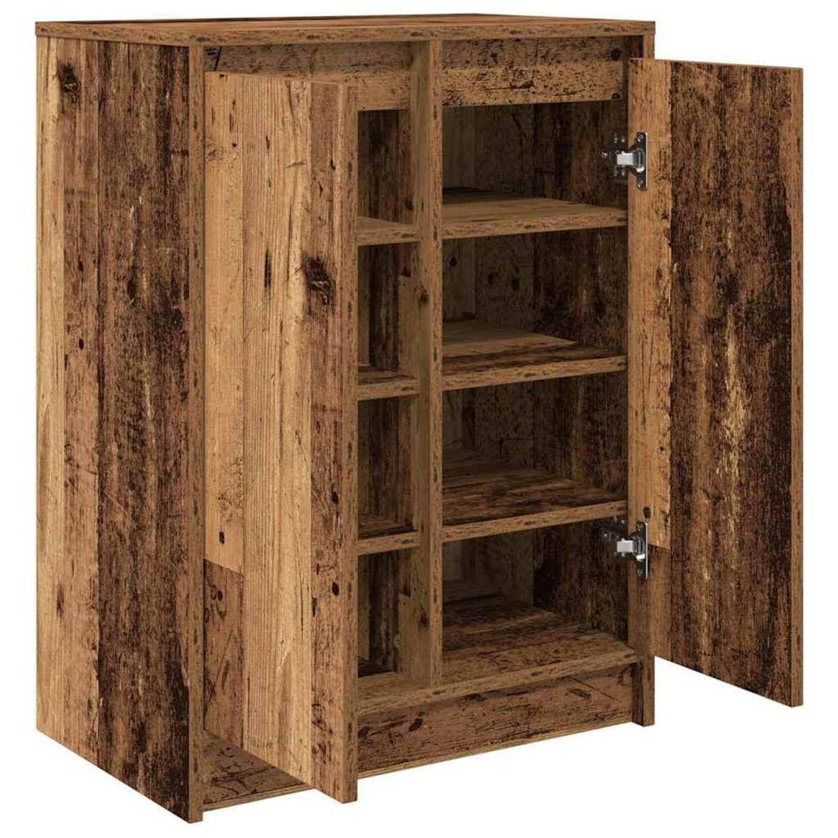 VIDAXL Armoire a chaussures vieux bois 57x34x76 cm bois d'ingenierie