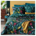 ATMOSPHERA Parure housse de couette en coton 57 fils SELVA. Coloris disponibles : Bleu