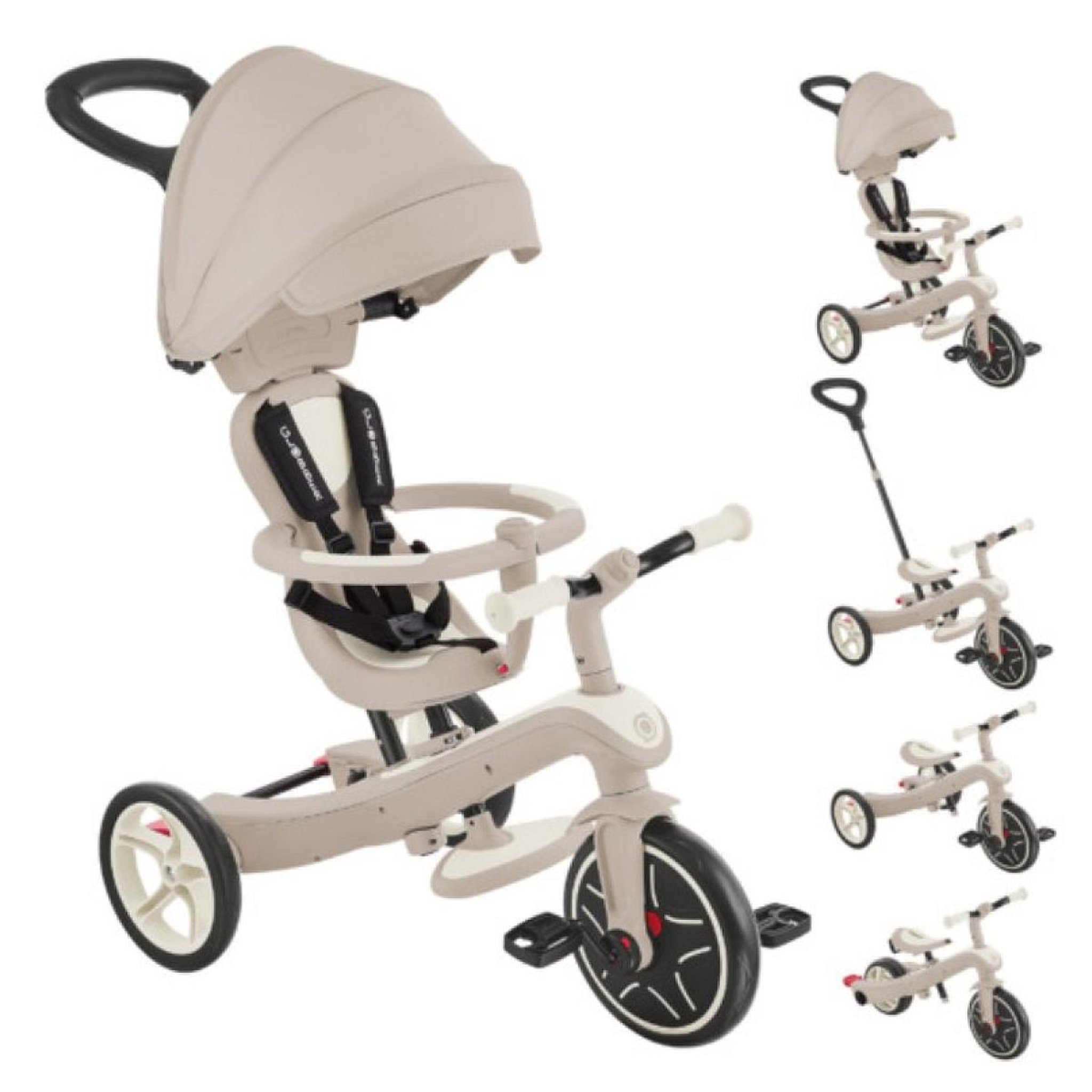 Voir la diapositive 4 : Globber Trike explorer V2 4 en 1 eco-logic sable