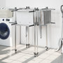 Voir la diapositive 1 : VIDAXL Sechoir a linge 107x107x120 cm aluminium