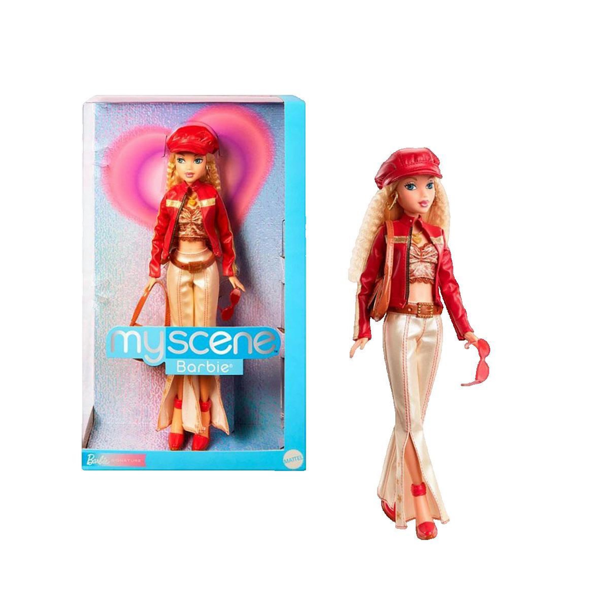 Voir la diapositive 2 : MATTEL Poupée Barbie Mattel My Scene rouge et crème