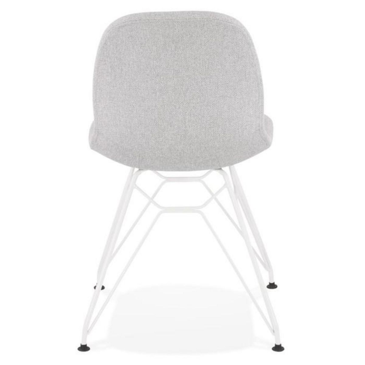 Paris Prix Chaise Design en Tissu  Quebec  83cm Gris & Blanc