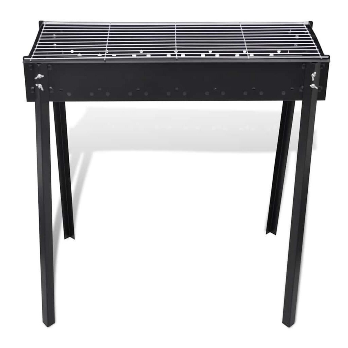 VIDAXL Support de barbecue au charbon de bois Carre 75x28 cm