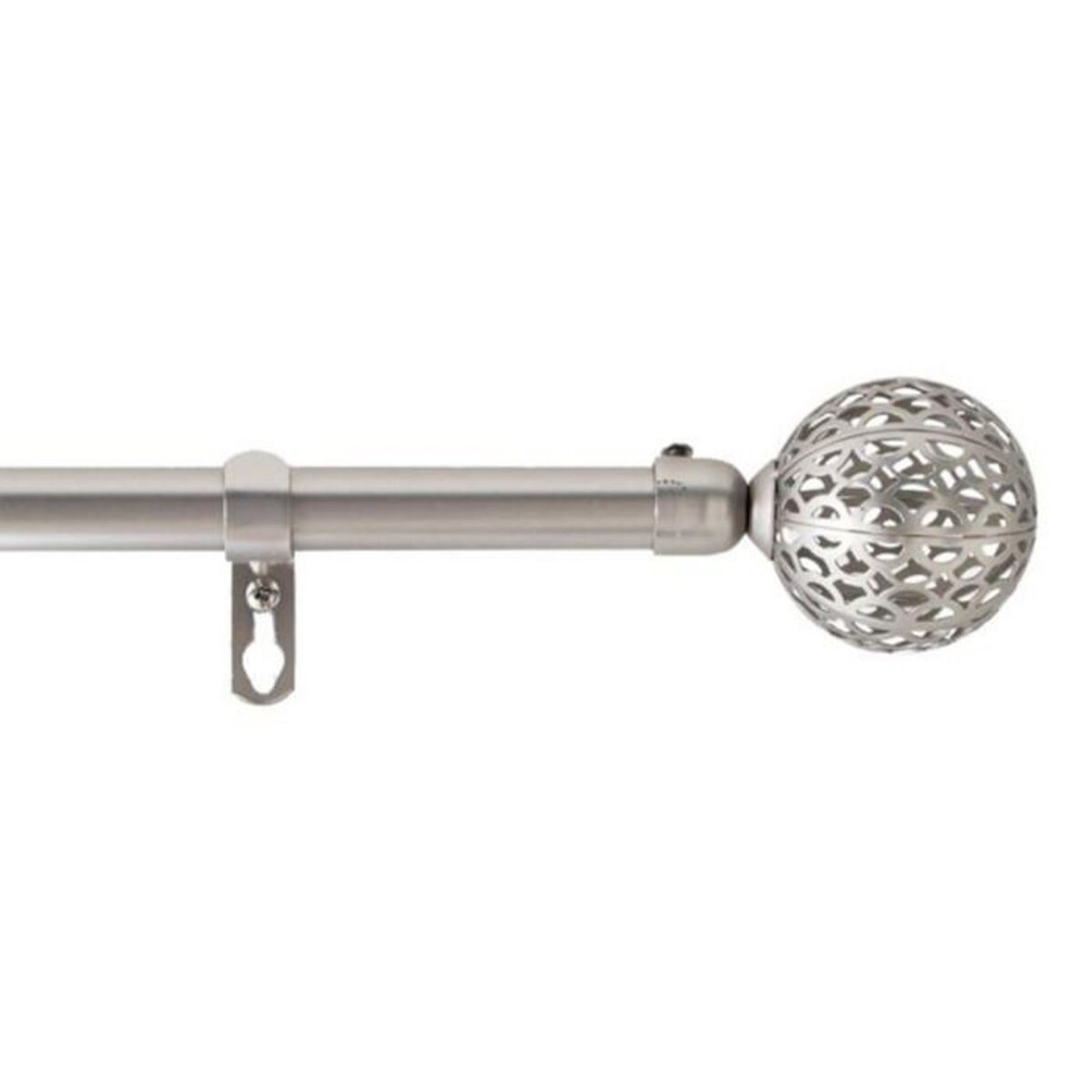 Paris Prix Kit Tringle Déco Extensible  Globa  120-210cm Chromé