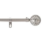 Paris Prix Kit Tringle Déco Extensible  Globa  120-210cm Chromé