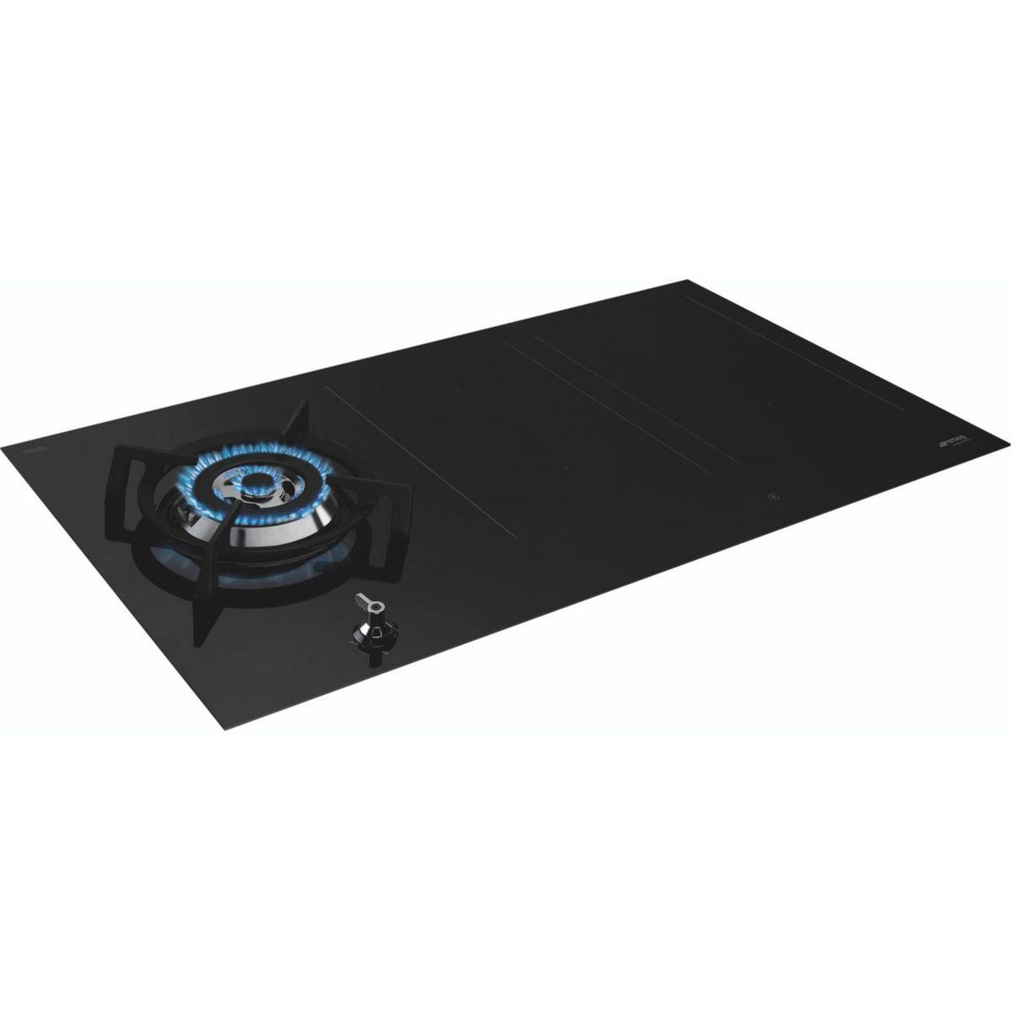 Voir la diapositive 4 : SMEG Plaque mixte induction gaz pm3953d