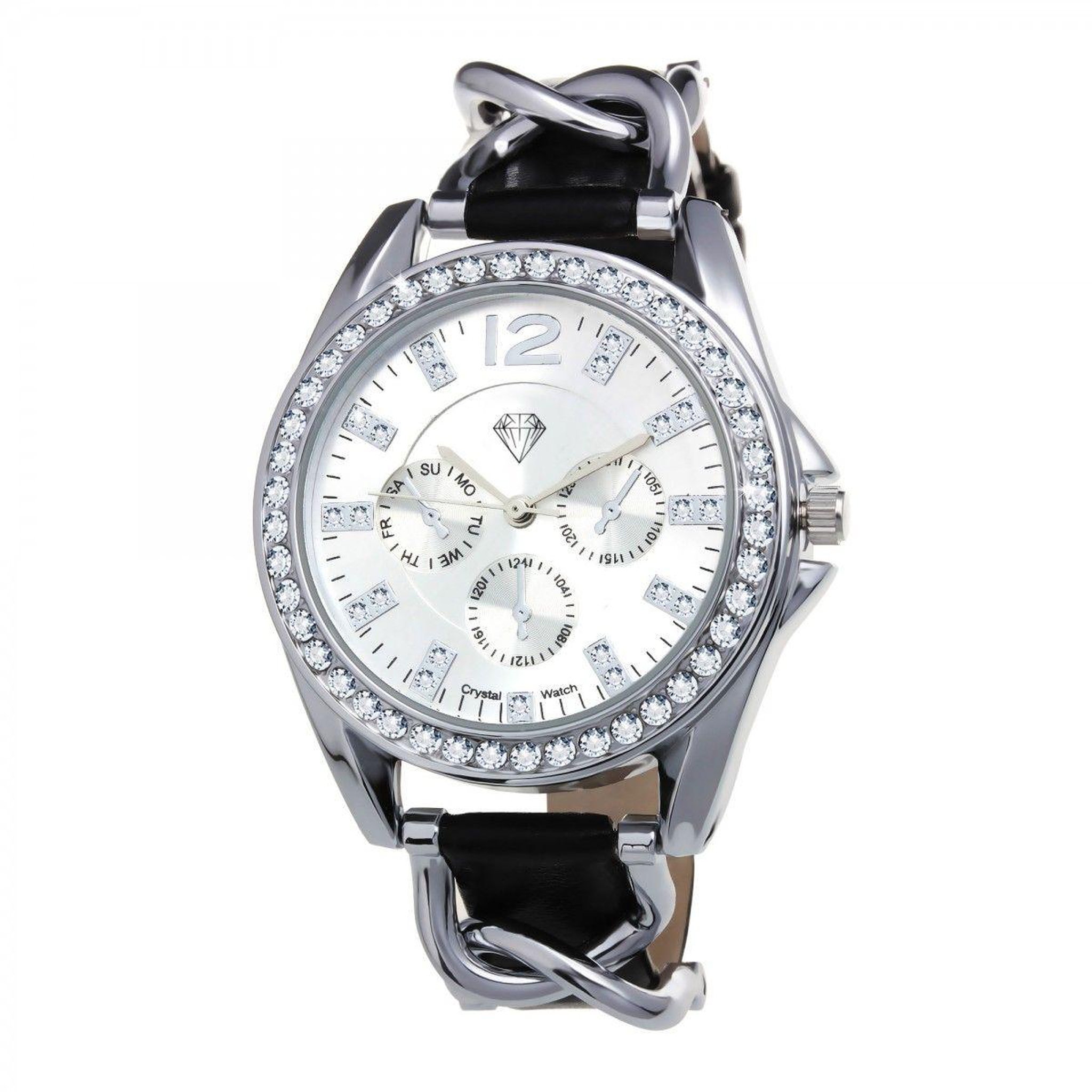 SC CRYSTAL Montre Adèle SC Crystal ornée de Cristaux scintillants