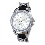 SC CRYSTAL Montre Adèle SC Crystal ornée de Cristaux scintillants