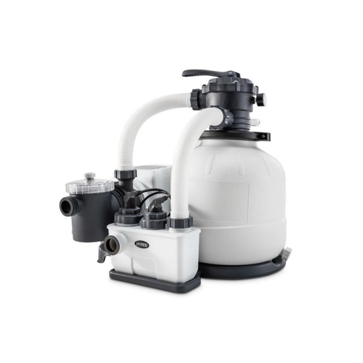 INTEX Combiné groupe de filtration à sable 6 m³/h + stérilisateur au sel QX2100 - Intex