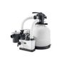 Voir la diapositive 1 : INTEX Combiné groupe de filtration à sable 6 m³/h + stérilisateur au sel QX2100 - Intex