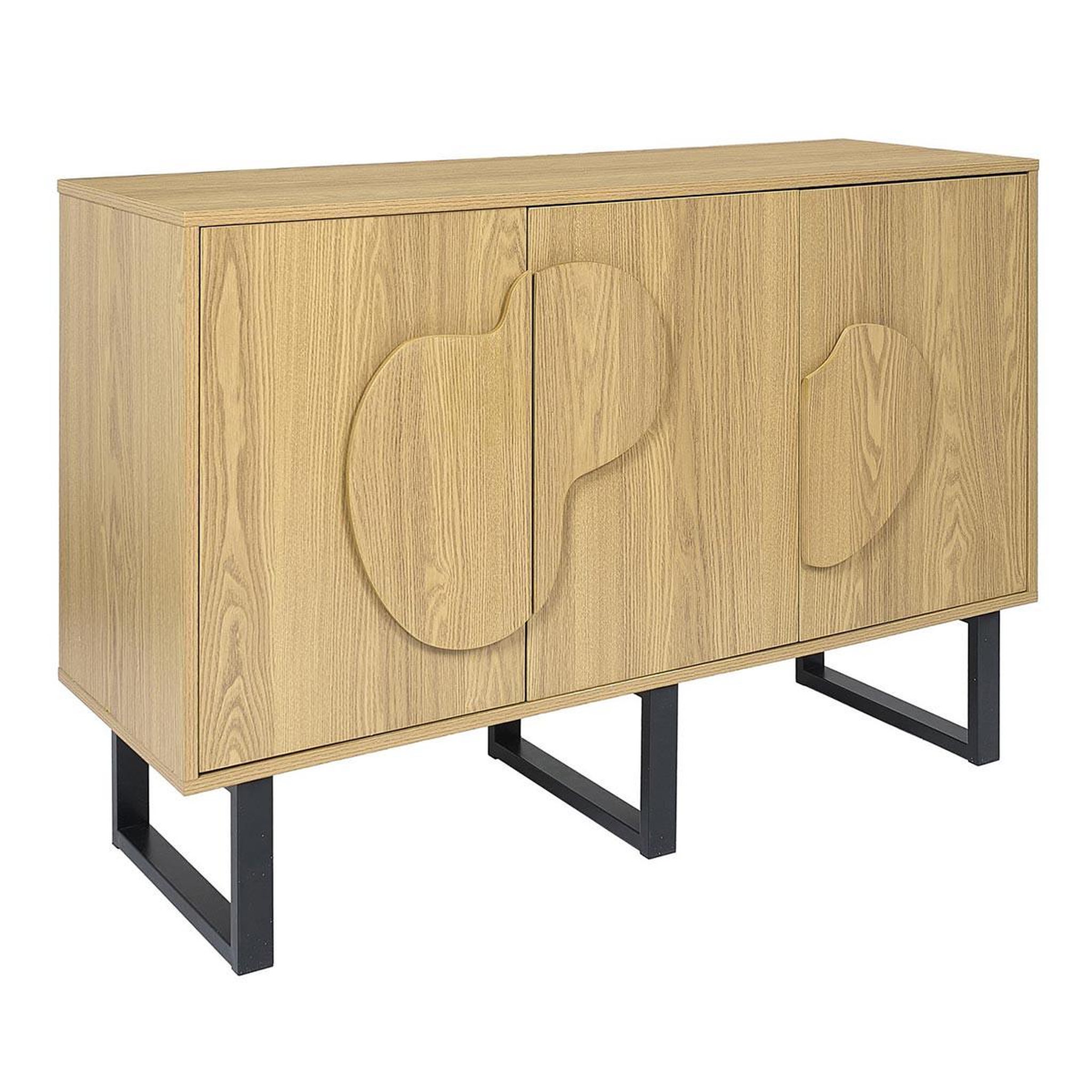 The Home Deco Factory Buffet 3 portes  calypso  120cm marron