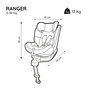 Voir la diapositive 6 : NANIA Siège auto isofix et pivotant 360° groupe 0/1/2/3 RANGER 