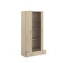 Voir la diapositive 2 : Armoire 2 portes 1 tiroir L78cm HOUSTON