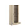 Voir la diapositive 2 : Armoire 2 portes 1 tiroir L78cm HOUSTON