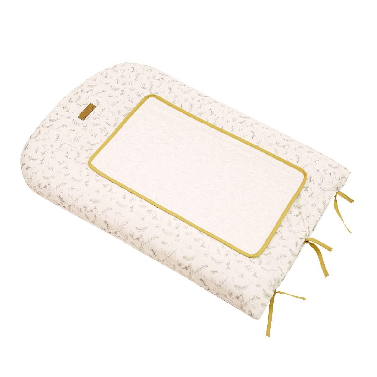 Domiva Matelas à langer + housse 50 x 75 cm Leafy Bunny