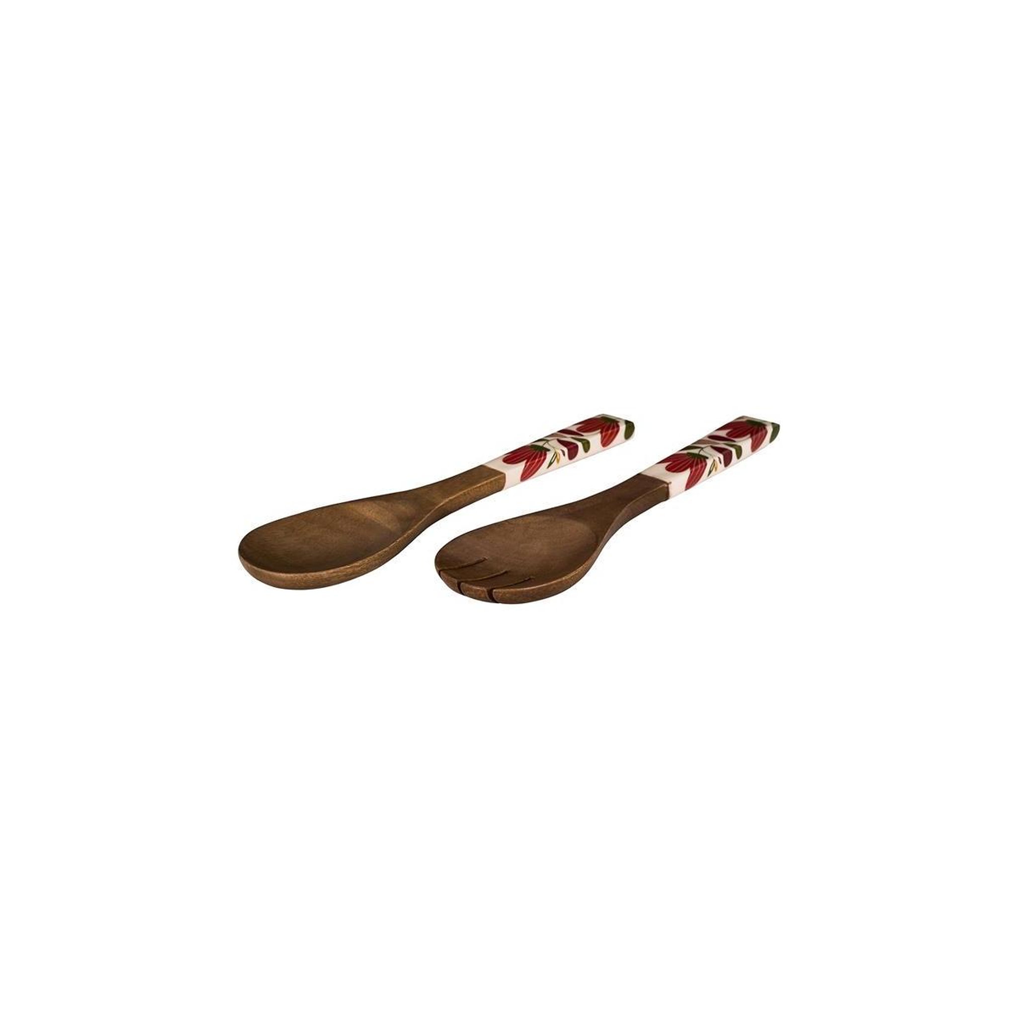Voir la diapositive 2 : The Home Deco Factory Couverts à Salade  Selena  30cm Marron