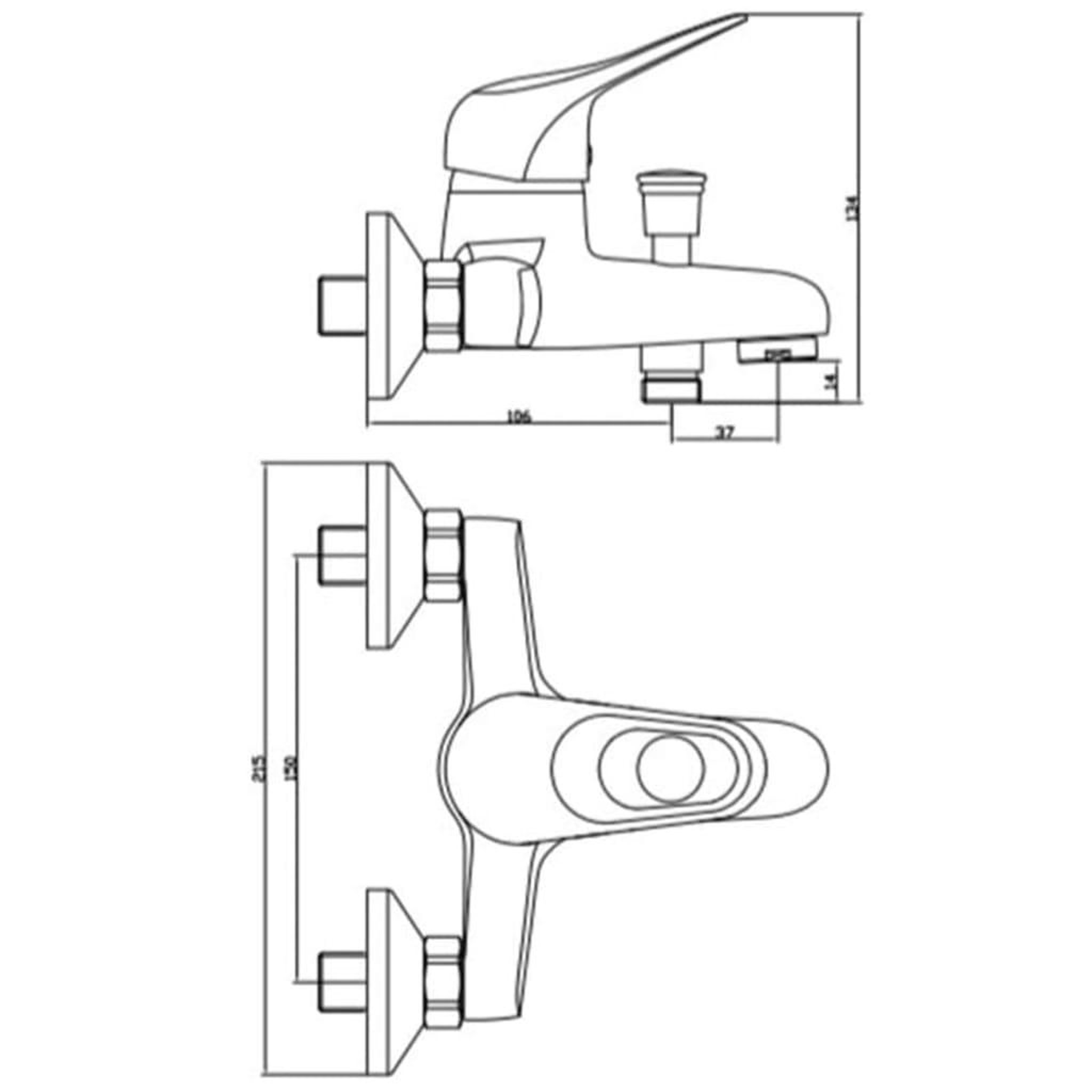Voir la diapositive 3 : SCHUTTE SCHÜTTE Mitigeur de douche salle de bain PORTO Chrome