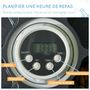 Voir la diapositive 4 : PAWHUT Distributeur de nourriture chat chien - distributeur automatique programmable - 6 compartiments - écran LED - fonction musicale intégrée - ABS gris blanc