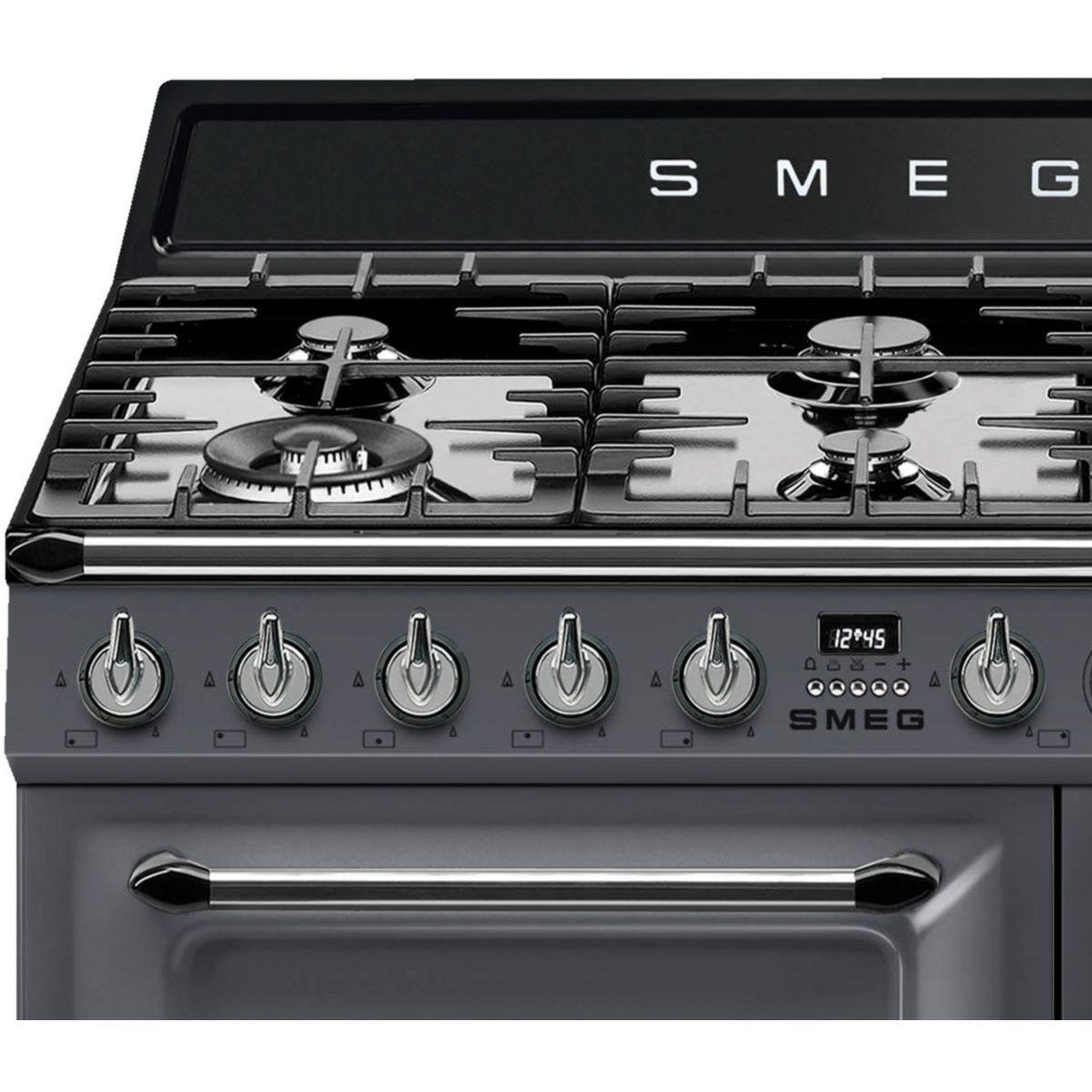 Voir la diapositive 2 : SMEG Piano de cuisson gaz tr93gr