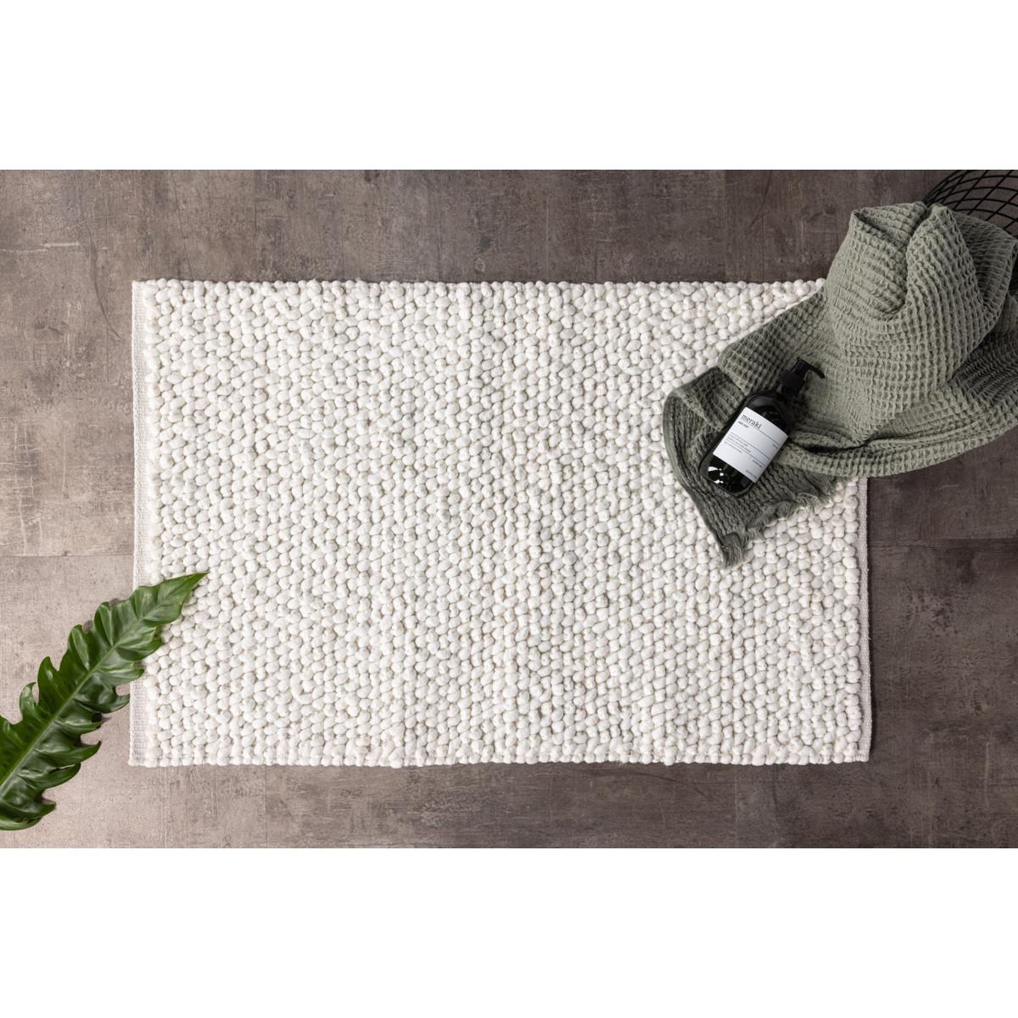 Voir la diapositive 4 : Paris Prix Tapis de salle de bain  wilmer  50x80cm blanc
