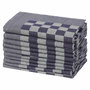 Voir la diapositive 3 : VIDAXL Serviettes de cuisine 10 pcs bleu et blanc 50x70 cm coton