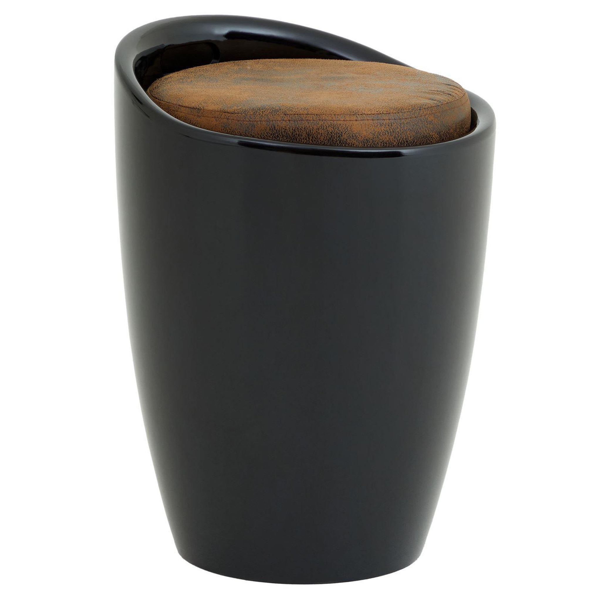 Voir la diapositive 1 : IDIMEX Tabouret coffre de rangement daniel