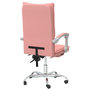 Voir la diapositive 5 : VIDAXL Fauteuil inclinable de bureau Rose Similicuir