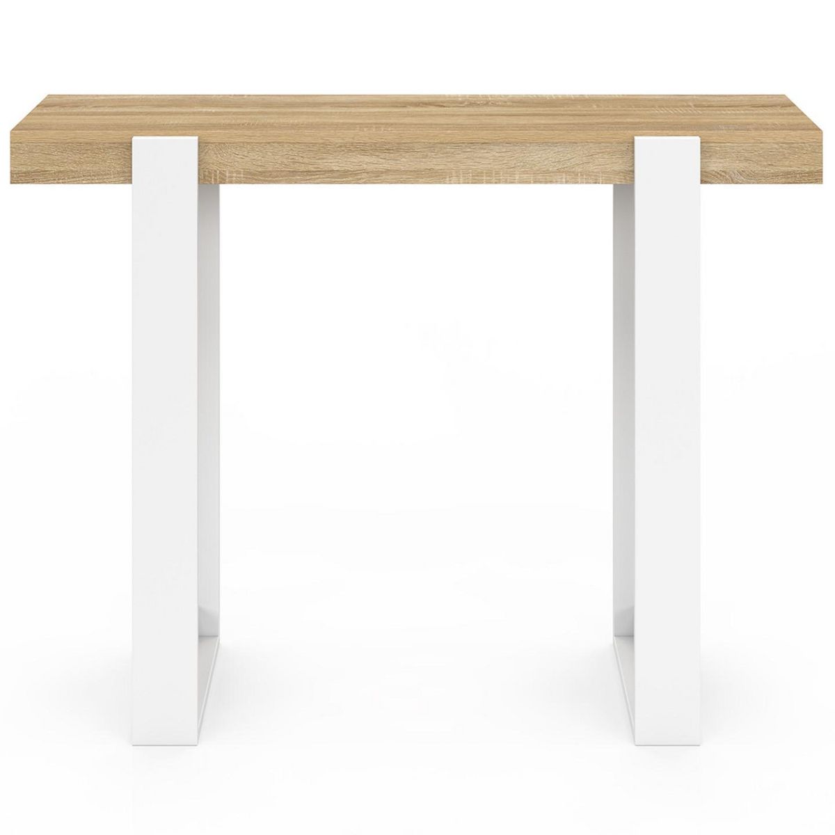 ID MARKET Console PHOENIX bois et blanc