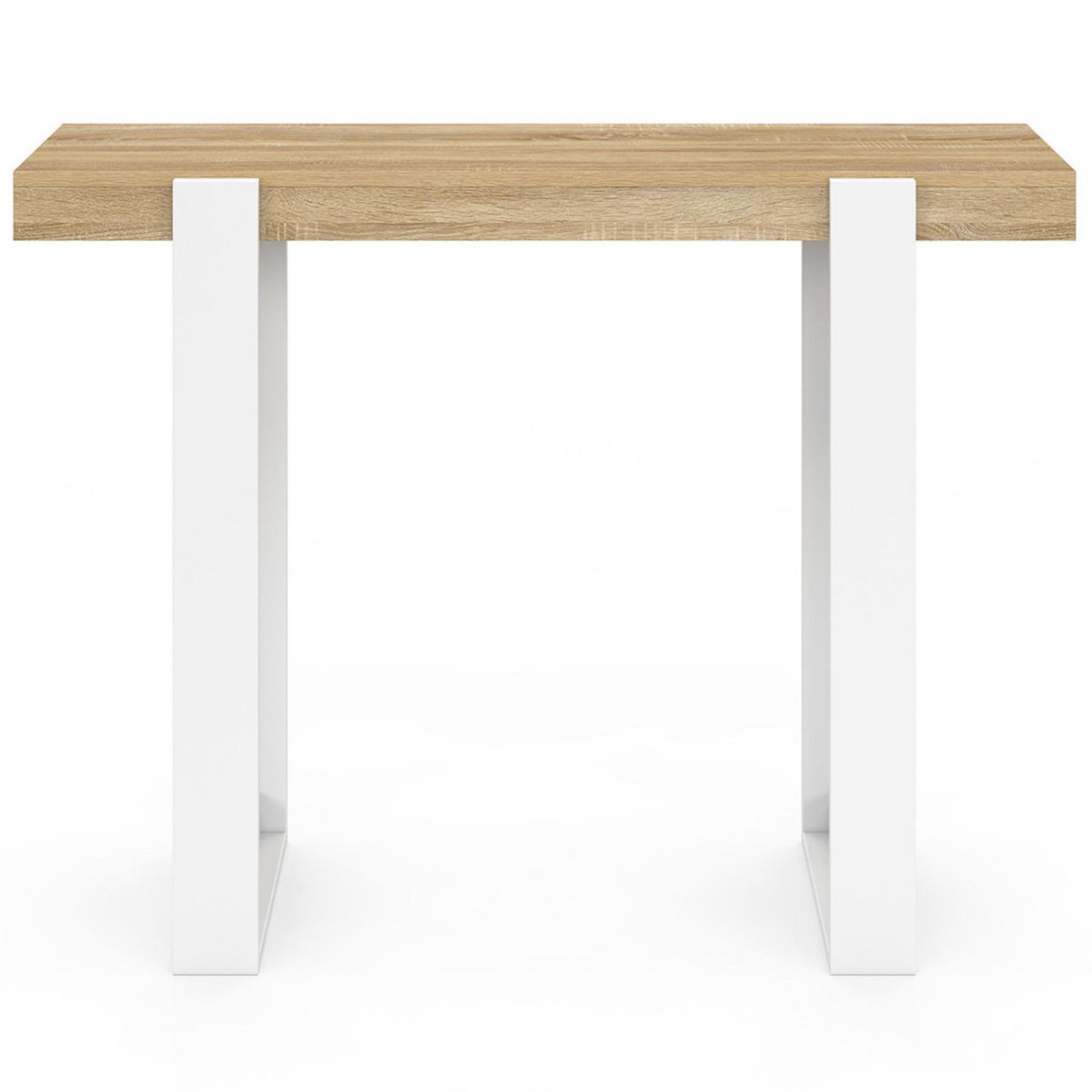 ID MARKET Console PHOENIX bois et blanc