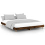 Voir la diapositive 2 : VIDAXL Cadre de lit sans matelas chene fume 120x200 cm bois ingenierie