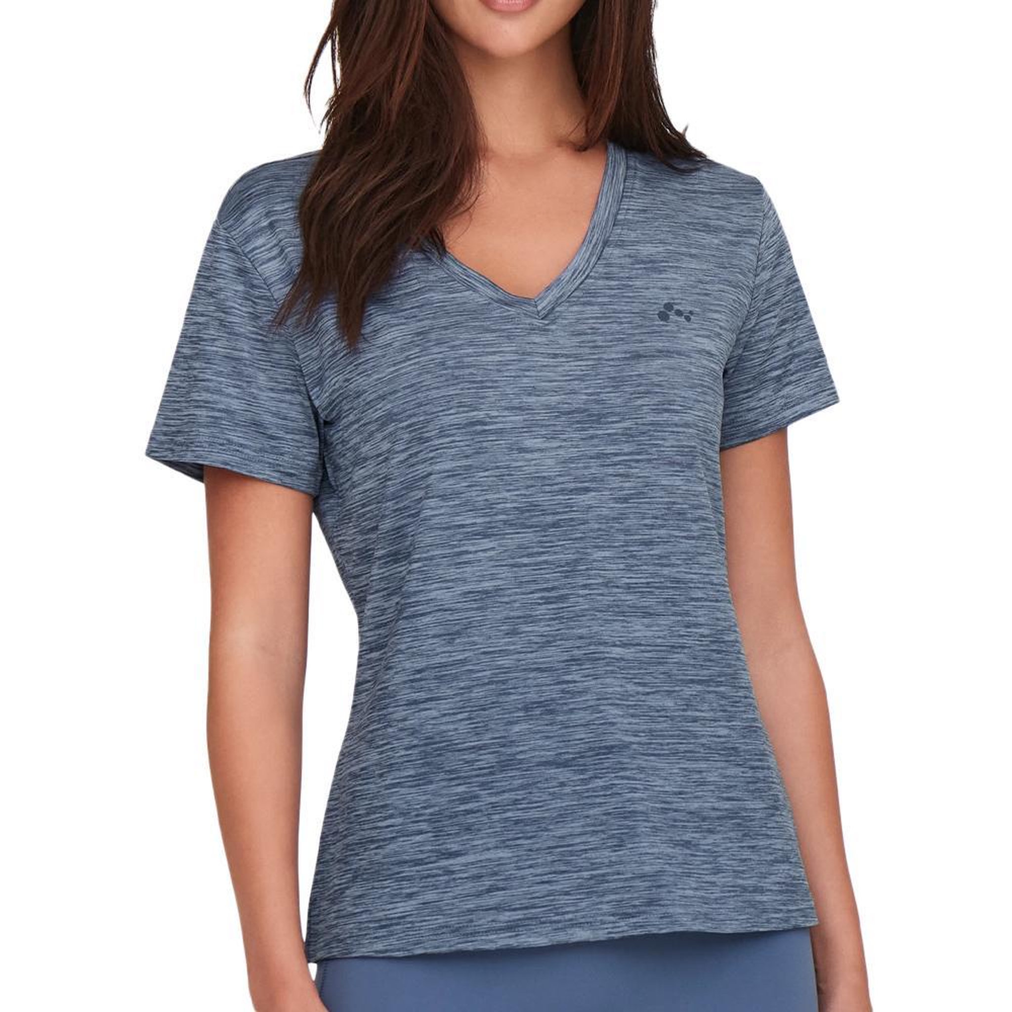 Only T-shirt Bleu Femme Only Core. Coloris disponibles : Bleu