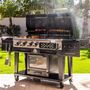 Voir la diapositive 3 : PITBOSS Barbecue Hybride 3-en-1 : Gaz, Charbon, Fumoir Électrique BBQ Cuisine Extérieure Conviviale Memphis Ultimate 2.0 PIT BOSS