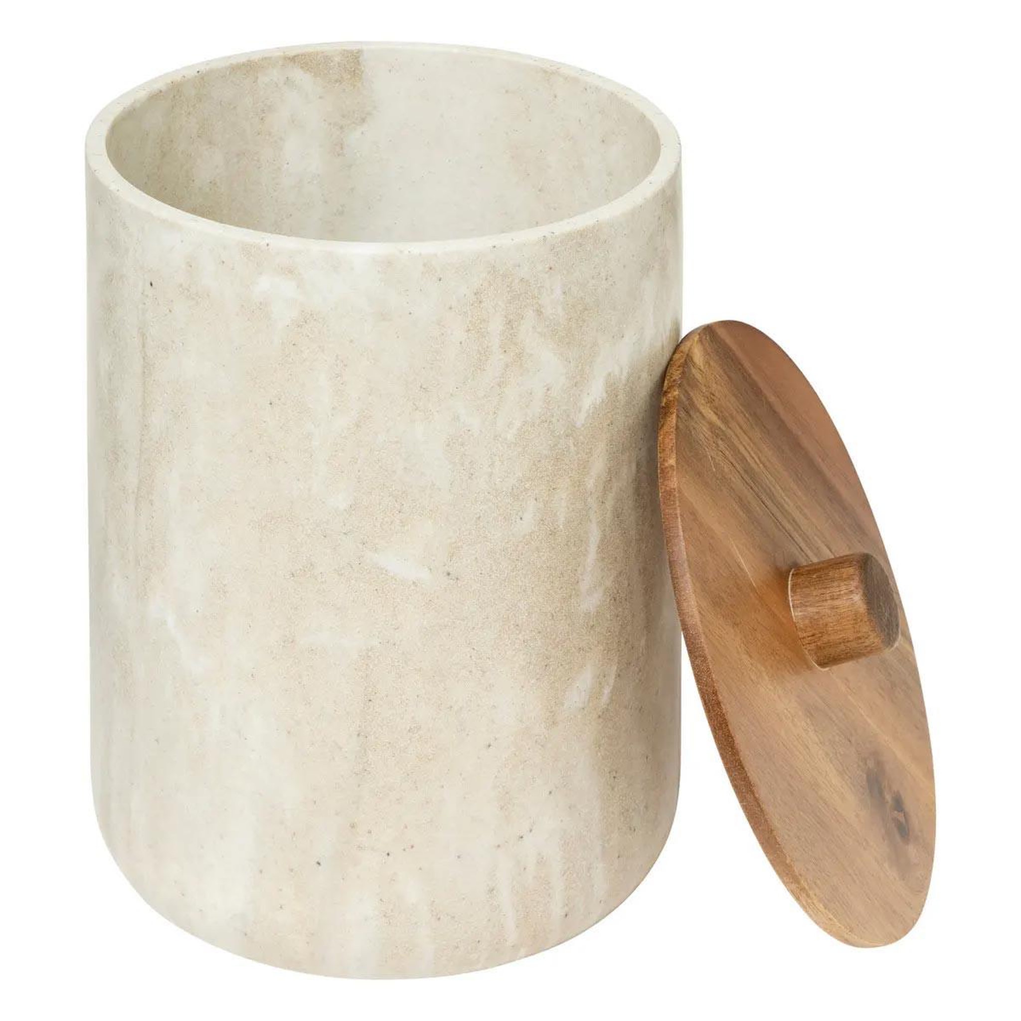 Voir la diapositive 2 : FIVE Poubelle de salle de bain  côme  5l beige