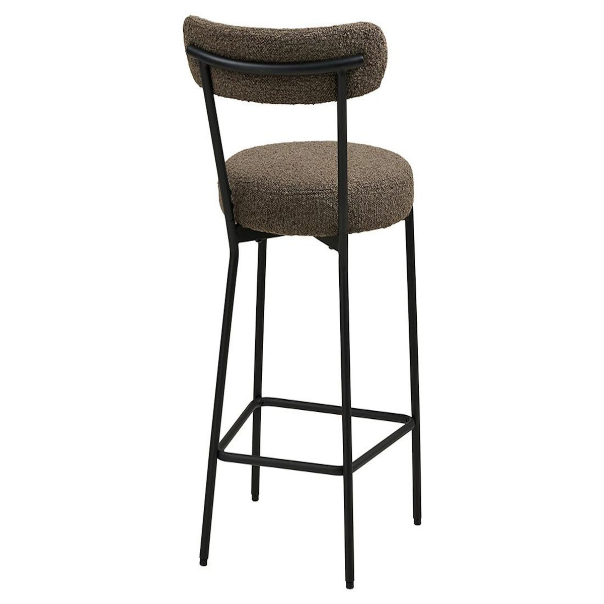 LISA DESIGN Ivanec - tabouret de bar - en tissu bouclette